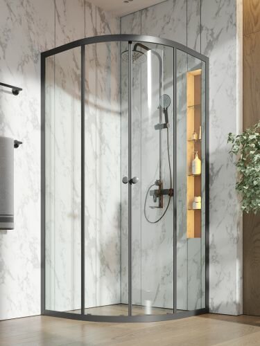 Душевой уголок Orange E01-090TB/G без поддона 90х90 стекло прозрачное