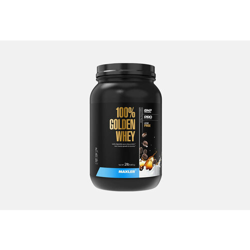 Протеин со вкусом капучино MAXLER 100% Golden Whey / вес 908 г протеин maxler golden whey концентрат сывороточного белка изолят сывороточного белка ванильное мороженное 907 гр