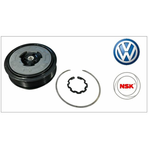 Муфта компрессор кондиционера с оригинальным японским подшипником NSK Tiguan Golf Jetta SKoda Octavia 15500₽