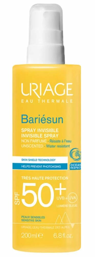 Урьяж (Uriage) Bariesun солнцезащитный спрей SPF50+ без ароматизаторов 200мл