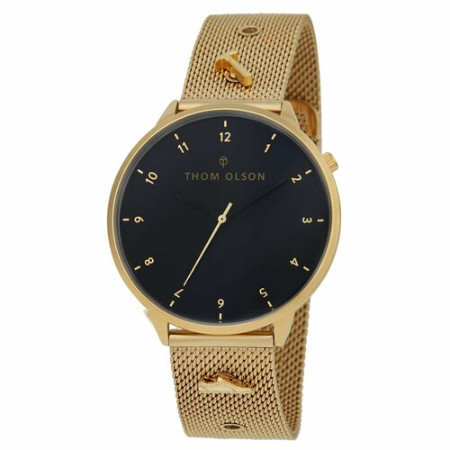 Наручные часы Thom Olson, желтый модные мужские и женские наручные часы двойные гибкие кварцевые часы мужские и женские часы роскошные наручные часы подарок