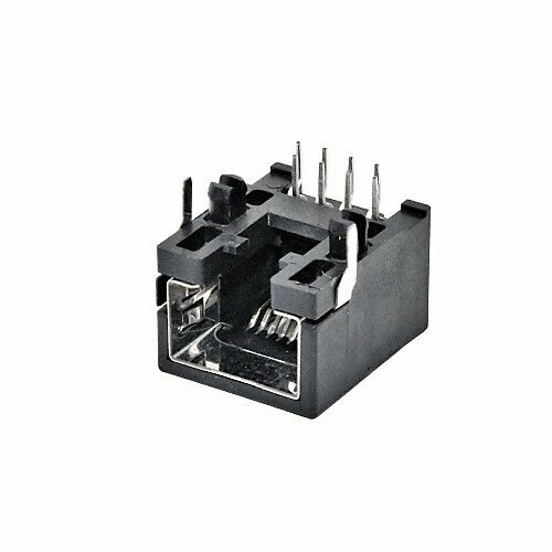 Модульный разъем RJ45 8P8C 1x1 CAT5e 5 шт. розетка на плату 8 контактов / 85504-0001