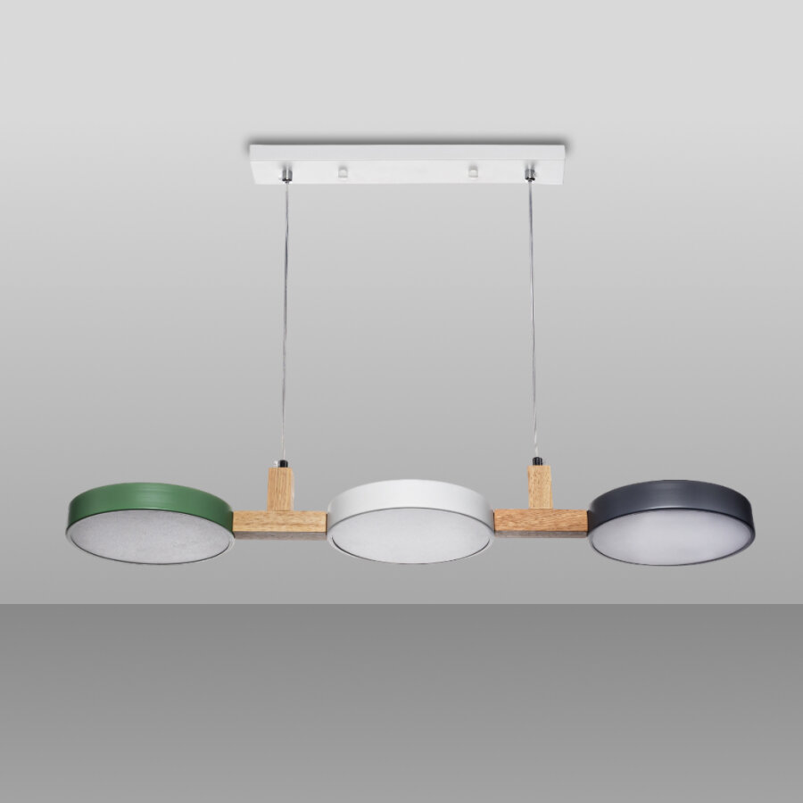 светильник подвесной LAMPLANDIA Cortes hand LED 3х12Вт металл белый - фото №3