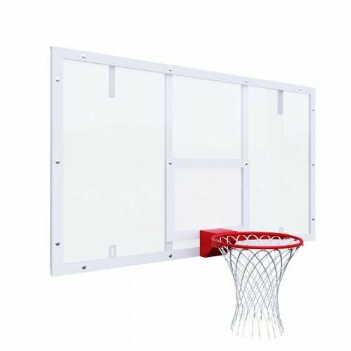 Щит баскетбольный игровой 1800х1050 оргстекло цвет разметки белый 41040₽