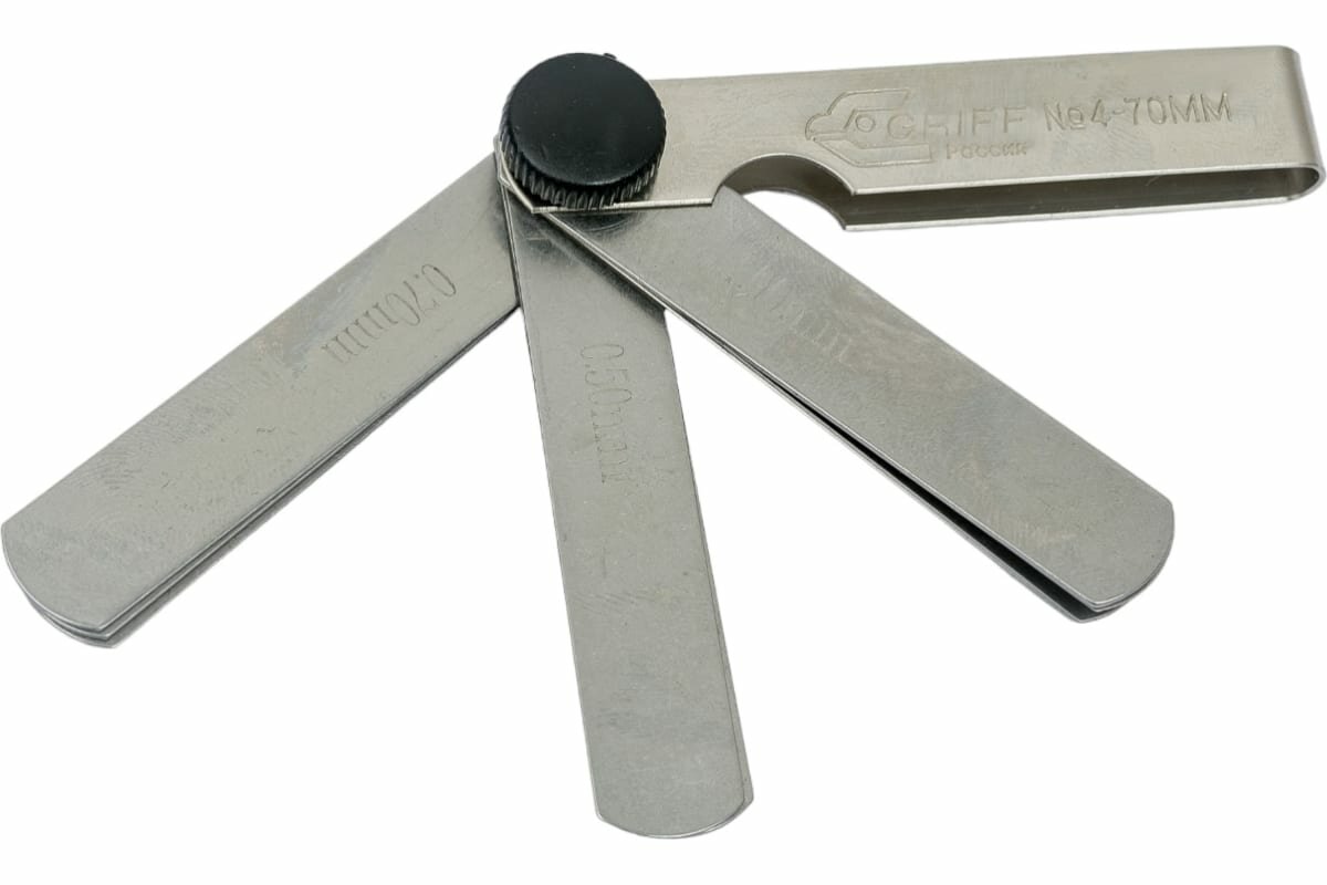 GRIFF Набор щупов 4 0.1 1.0мм 10 пластин 70мм D127020 — фото 1