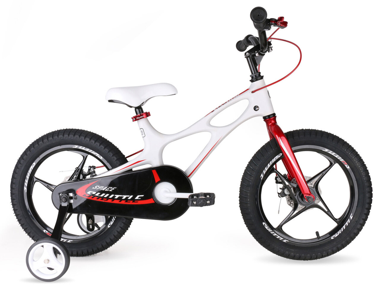 фото Детский велосипед Royal Baby Space Shuttle 14" (2024) 14 Белый (94-114 см)