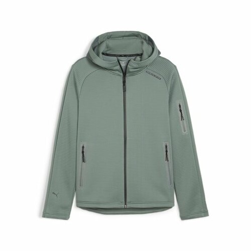 Толстовка PUMA, размер XL, зеленый full print bear tooling hooded jacket men