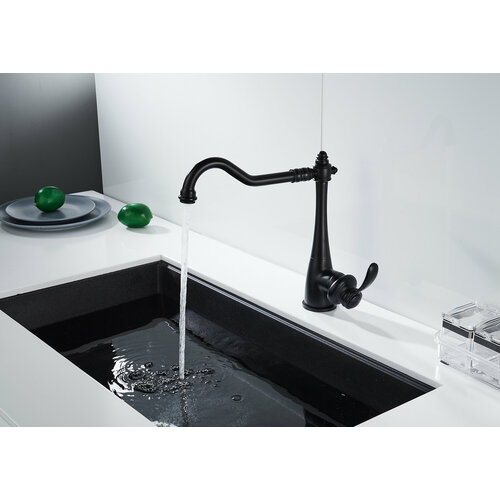 Смеситель кухонный антикварный Brunardi Venus, Матовый черный