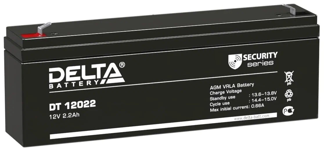 Аккумуляторная батарея DELTA Battery DT 12022 12В 2.2 А·ч