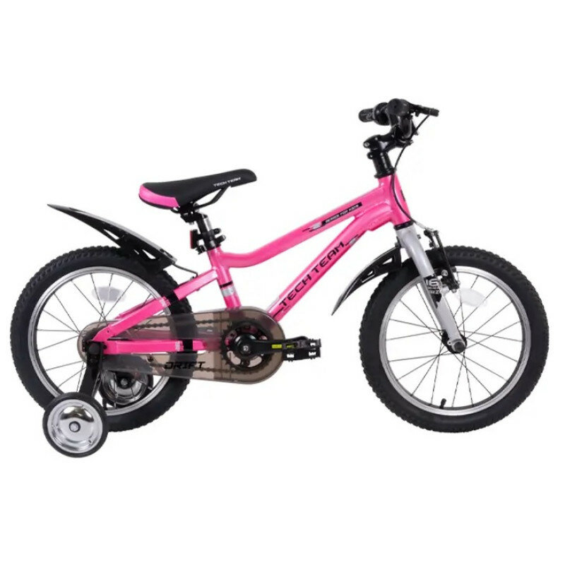 Детский велосипед TechTeam Drift 18 (2024), розовый (NN012328)