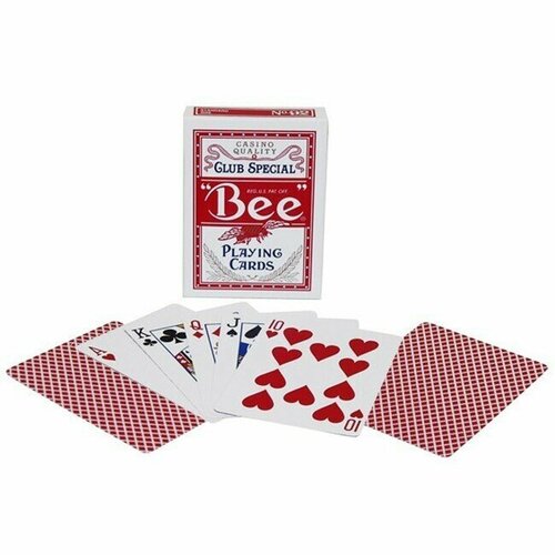 игральные карты bee red metalluxe bee красный металл Карты Bee Standard