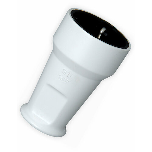 Гнездо штепсельное влаго-ударозащищенное ПВХ 16А 250В цвет белый 515₽