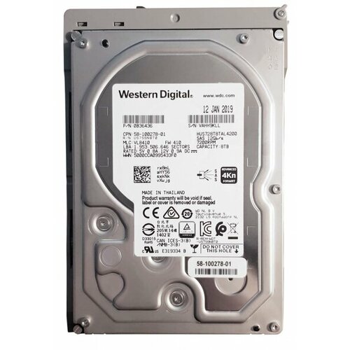 Жесткий диск Cisco UCS-S3260-HD8TA 8Tb 7200 SAS 35 HDD 110540₽