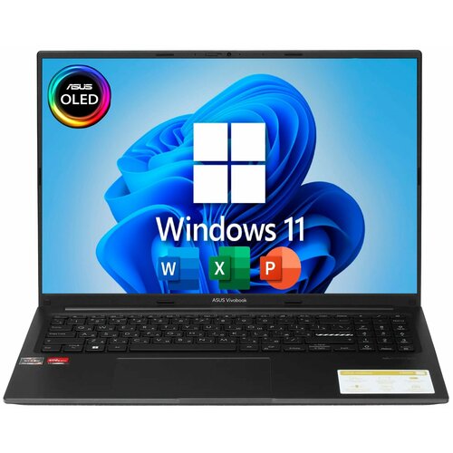 15.6 Ноутбук ASUS VivoBook 15X OLED, AMD Ryzen 5 7530U (6 ядер), RAM 16 ГБ, SSD 1 ТБ, AMD RX Vega 7, Windows 11 Pro + Office 2021, Русская раскладка 15 6 ноутбук asus vivobook go 15 oled amd ryzen 5 7520u ram 16 гб ssd 1 тб amd radeon graphics windows 11 pro office 2021 русская раскладка