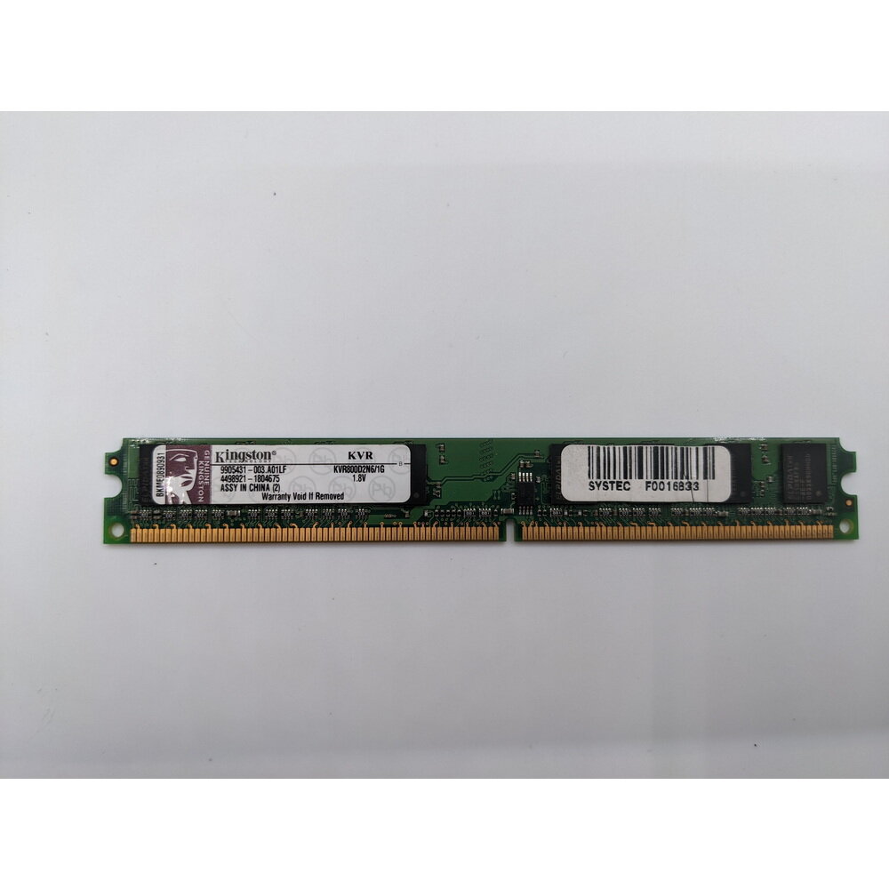 Модуль памяти Kingston KVR800D2N6/1G, DDR2, 1GB, 6400 ОЕМ