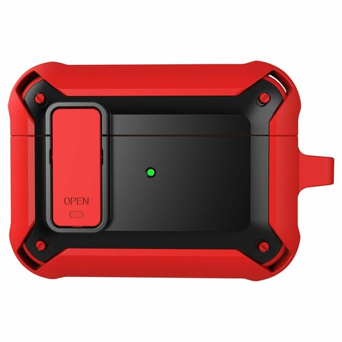 Чехол для AirPods Pro2 WiWU Mecha AirPods Case Red + Black