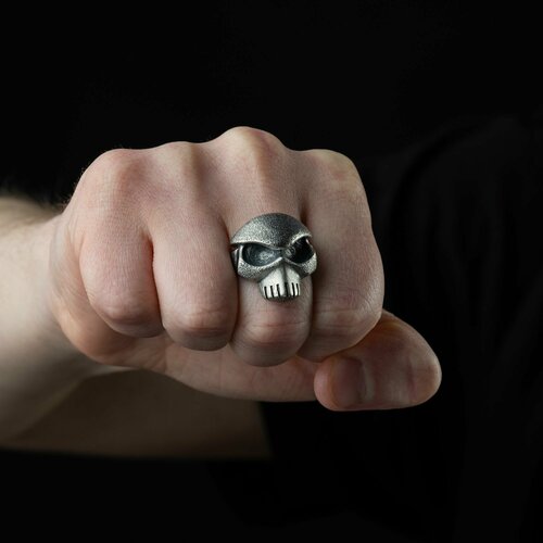 Печатка, серебро, 925 проба, чернение, размер 20, серебряный