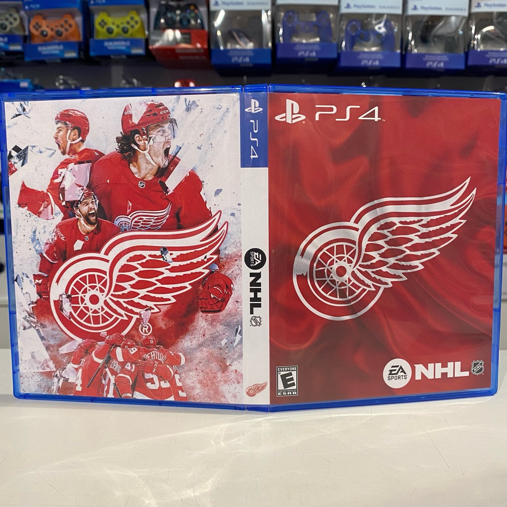 Эксклюзивная обложка PS4 для NHL Detroit Red Wings №1