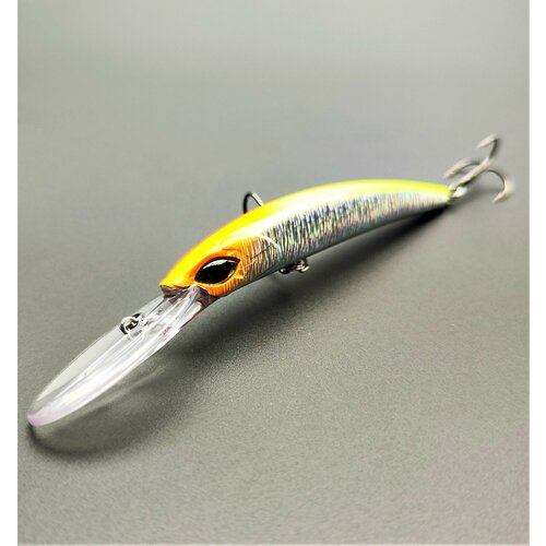 Воблер для троллинга YO-ZURI 110 Crystal minnow Deep diver(F) Япония на щуку, сома, судака