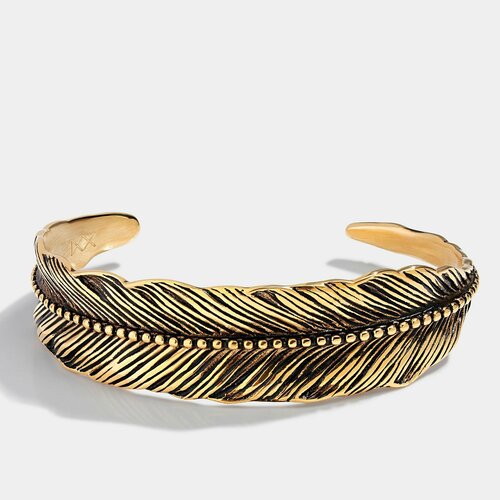 Браслет Elegatto, черный, золотистый