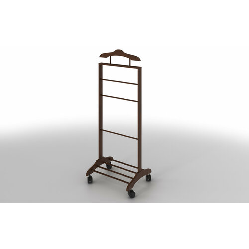 Вешалка напольная V02 арт. V02-МТ002 (темный орех №4)