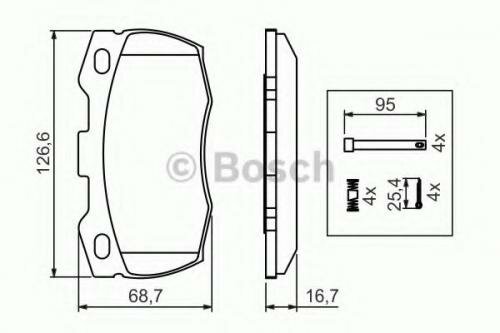 Тормозные колодки Bosch - фото №11