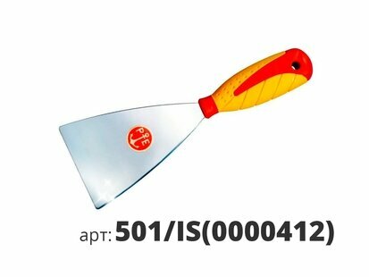 фото Шпатель Венецианский Pavan 501/IS(0000412) 100мм из Нержавеющей Стали с Двухсторонней Зеркальной Полировкой.