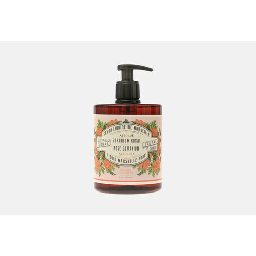 Жидкое мыло Panier des Sens, ABSOLUTES Liquid Marseille soap Rose Geranium 500мл