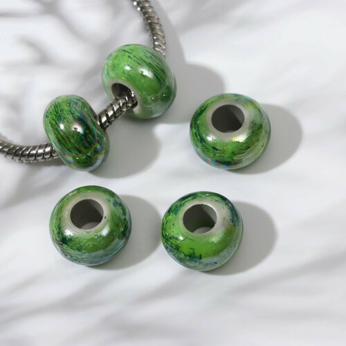 Бусина Авангард цвет зелёный 269₽