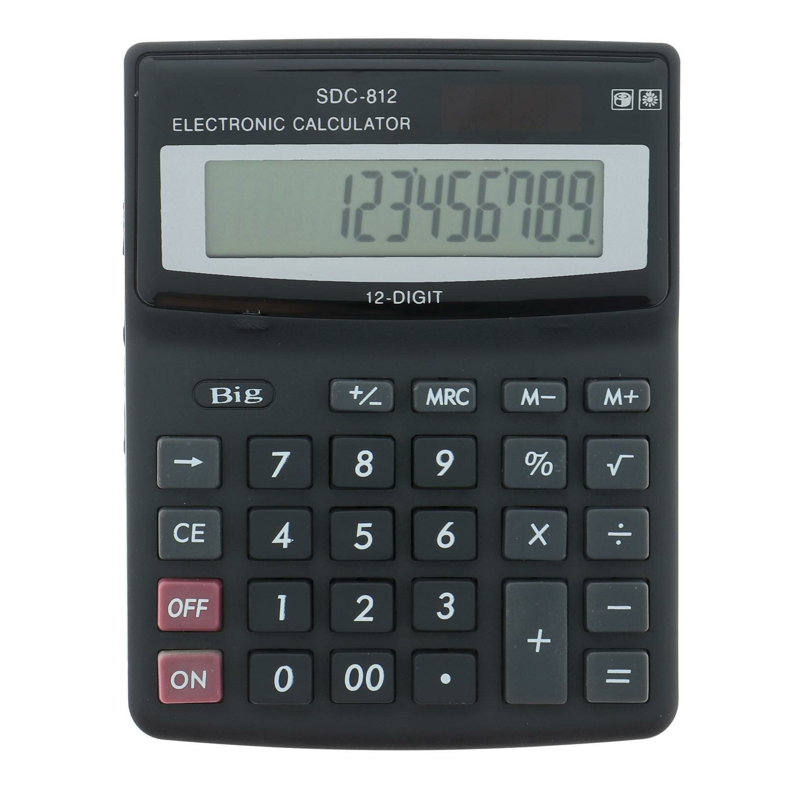 Калькулятор настольный 12 - разрядный SDC - 812V (1шт.)