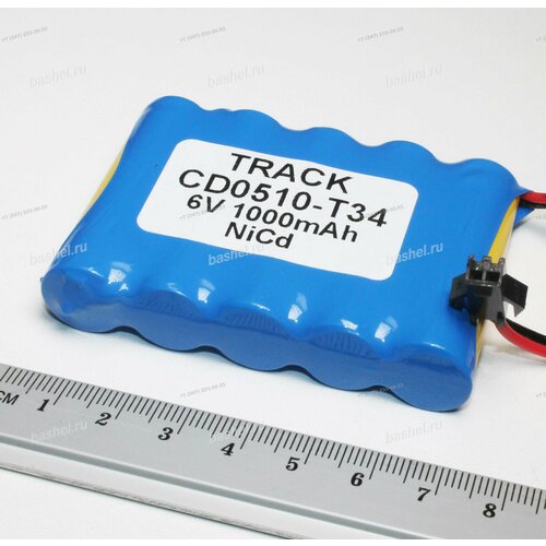 Аккумулятор TRACK CD0510-T34 (разъем JST SM2, 5*AA) 6,0 V, 1000 mAh, NICD (для детских игрушек)