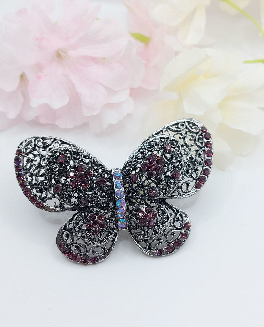 Брошь Fashion jewelry, искусственный камень