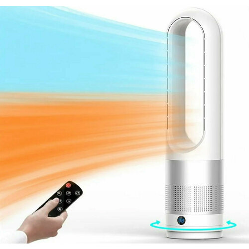 Колонный безлопастной вентилятор охлаждения воздуха для дома и офиса 3 режима работы 8 скоростей 57см Белый 600000₽