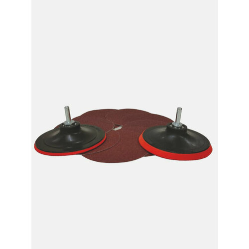 Шлифовальный круг на липучке диаметра 125 мм Р 60 Р80 Р100 Р120 10 штук опорная тарелка Зернистость Р80 599₽