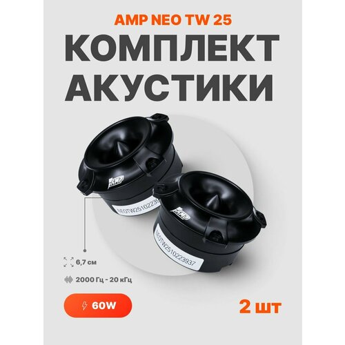 Динамики автомобильные высокочастотные твитеры NEO TW25 2262₽