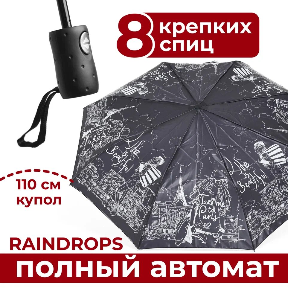 Мини-зонт RAINDROPS