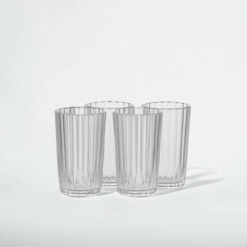 Стаканы граненые New classic 250 мл 4 шт 436₽