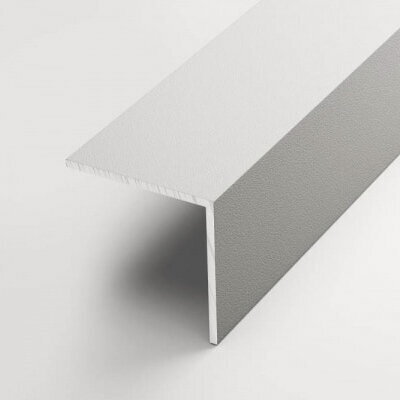 Изображение товара Уголок алюминиевый 40х40 мм, длина 2,7 м, профиль угловой внешний Лука УП 15-27, окрас белый 016