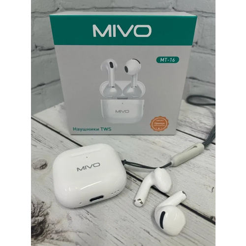 Беспроводные наушники Mivo MT-16 белый 1556₽