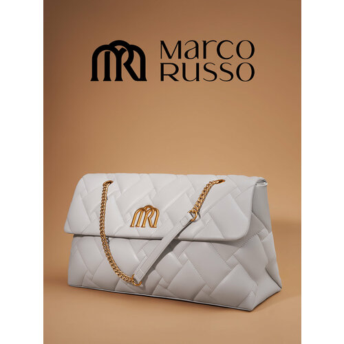 Сумка тоут Marco Russo, серебристый