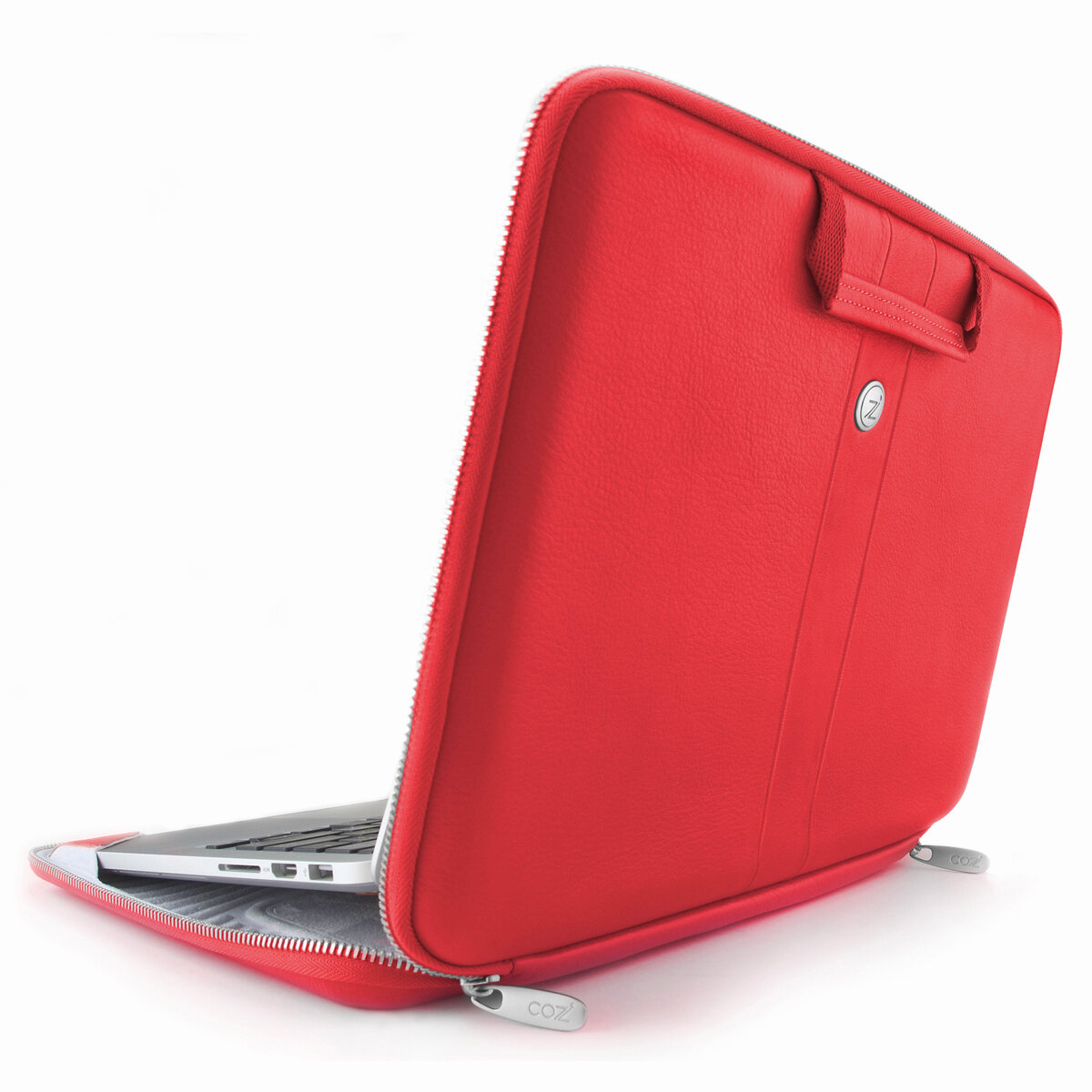 Чехол Cozistyle противоударный кожаный для 15" и 16" Pro MacBook с подставкой Smart Sleeve Red 370x250x20 CLNR1505