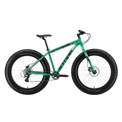 Велосипед Stark24 Fat 273 HD зеленыйчерныйбелый 18 6229000₽