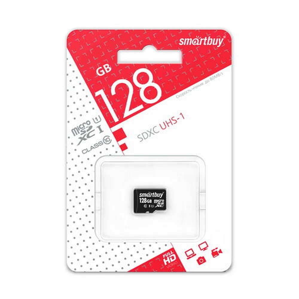 Карта памяти Smartbuy microSDXC 128 ГБ [SB128GBSDCL10-00]