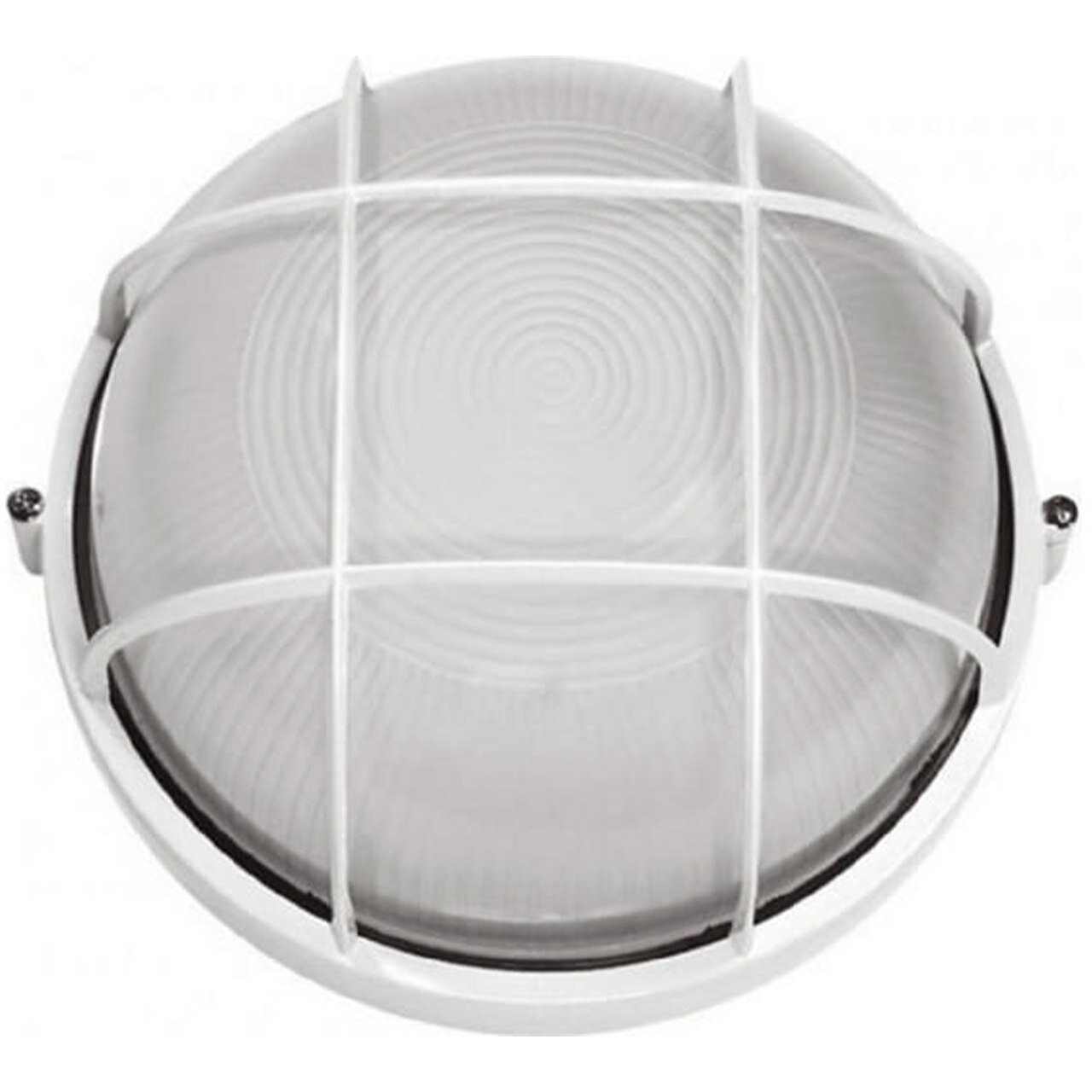Светильник НПП 03-60-1302 белый, круглый решетка E27 60Вт 220В IP65 VKL