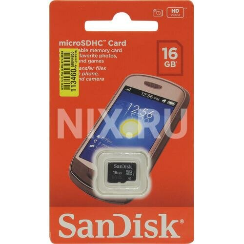 SD карта Sandisk Mobile SDSDQM-016G-B35