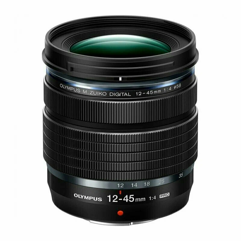 Объектив OLYMPUS 12-45 mm F1.4 PRO WHITE BOX, черный