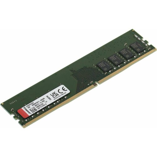 Модуль памяти Kingston KVR32N22S88_8GB DDR4 3200 DIMM Non-ECC CL22 12V 1Rx8 1024x64 RTL 263100₽