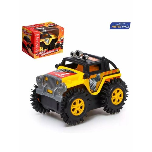 Машинка Джип перевёртыш Внедорожник работает от батареек 652₽