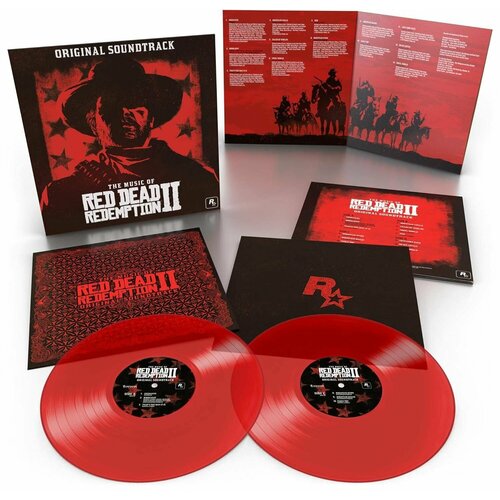 The Music Of Red Dead Redemption II (10000шт в мире Red 180gr, 45RPM USA Limited OST Soundtrack) Красная Виниловая Пластинка, Саундтрек RDR 2