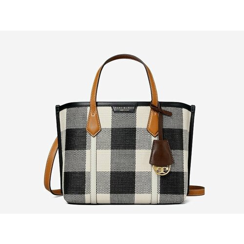 Сумка тоут Tory Burch, черный, бежевый